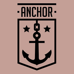 Свитшот хлопковый мужской Anchor Shield, цвет: пыльно-розовый — фото 2