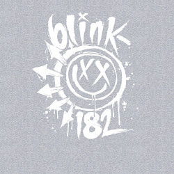 Свитшот хлопковый мужской Blink-182: Smile, цвет: меланж — фото 2