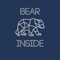 Свитшот хлопковый мужской Bear Inside, цвет: тёмно-синий — фото 2