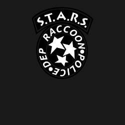 Свитшот хлопковый мужской STARS RACCOON CITY, цвет: черный — фото 2