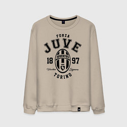 Свитшот хлопковый мужской Forza Juve 1897: Torino, цвет: миндальный