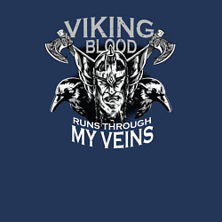 Свитшот хлопковый мужской Viking Blood, цвет: тёмно-синий — фото 2
