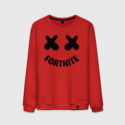 Свитшот хлопковый мужской FORTNITE x MARSHMELLO, цвет: красный