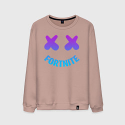 Свитшот хлопковый мужской FORTNITE x MARSHMELLO, цвет: пыльно-розовый