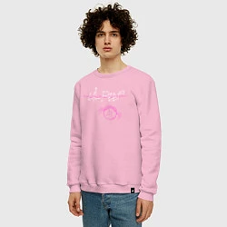 Свитшот хлопковый мужской Lil Peep, цвет: светло-розовый — фото 2