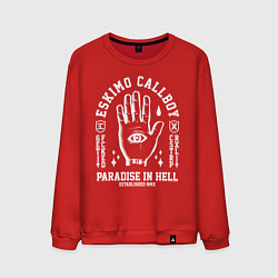 Свитшот хлопковый мужской Eskimo Callboy: Paradise in Hell, цвет: красный