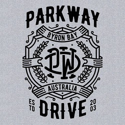 Свитшот хлопковый мужской Parkway Drive: Australia, цвет: меланж — фото 2