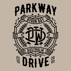 Свитшот хлопковый мужской Parkway Drive: Australia, цвет: миндальный — фото 2