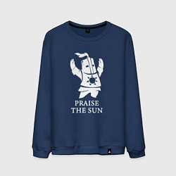 Свитшот хлопковый мужской Praise the Sun, цвет: тёмно-синий
