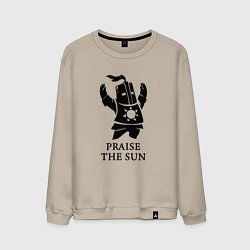 Свитшот хлопковый мужской Praise the Sun, цвет: миндальный