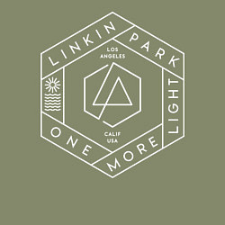 Свитшот хлопковый мужской Linkin Park: One More Light, цвет: авокадо — фото 2