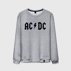 Свитшот хлопковый мужской AC/DC, цвет: меланж