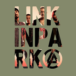 Свитшот хлопковый мужской Linkin Park, цвет: авокадо — фото 2