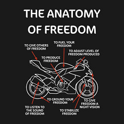 Свитшот хлопковый мужской The Anatomy of Freedom, цвет: черный — фото 2