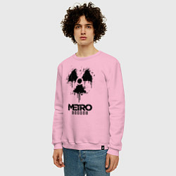 Свитшот хлопковый мужской METRO EXODUS, цвет: светло-розовый — фото 2
