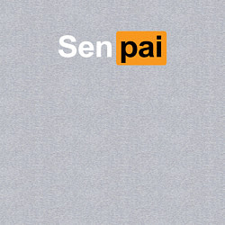 Свитшот хлопковый мужской Senpai: Pornhub Style, цвет: меланж — фото 2