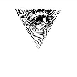 Свитшот хлопковый мужской The well-known eye, цвет: белый — фото 2