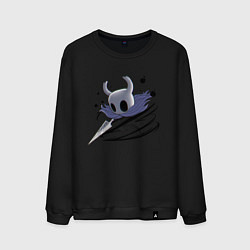 Свитшот хлопковый мужской Hollow Knight, цвет: черный