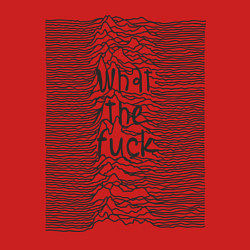 Свитшот хлопковый мужской Joy Division: What the fuck, цвет: красный — фото 2