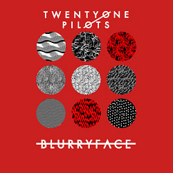 Свитшот хлопковый мужской TOP: Blurryface, цвет: красный — фото 2