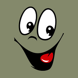 Свитшот хлопковый мужской Заразительная улыбка, цвет: авокадо — фото 2