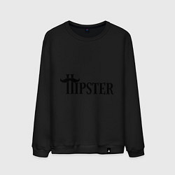 Свитшот хлопковый мужской Hipster, цвет: черный