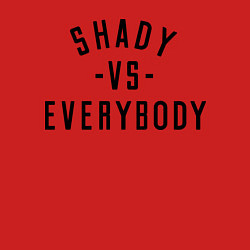 Свитшот хлопковый мужской Shady vs everybody, цвет: красный — фото 2