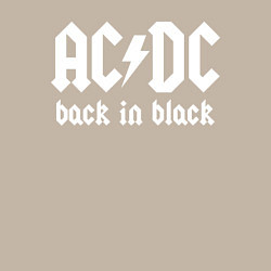 Свитшот хлопковый мужской ACDC BACK IN BLACK, цвет: миндальный — фото 2