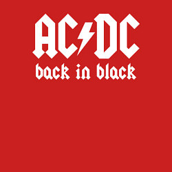 Свитшот хлопковый мужской ACDC BACK IN BLACK, цвет: красный — фото 2