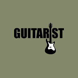 Свитшот хлопковый мужской Гитарист, цвет: авокадо — фото 2