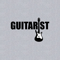 Свитшот хлопковый мужской Гитарист, цвет: меланж — фото 2