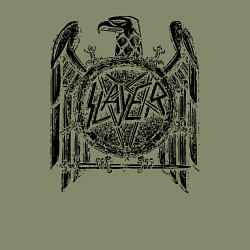 Свитшот хлопковый мужской Slayer логотип, цвет: авокадо — фото 2