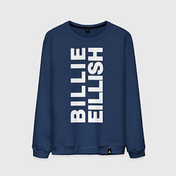 Свитшот хлопковый мужской Billie Eilish, цвет: тёмно-синий