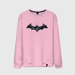 Свитшот хлопковый мужской Batman, цвет: светло-розовый