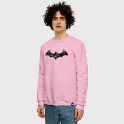 Свитшот хлопковый мужской Batman, цвет: светло-розовый — фото 2