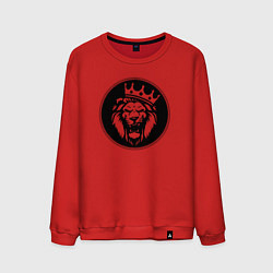 Свитшот хлопковый мужской Король Лев, цвет: красный