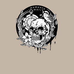 Свитшот хлопковый мужской Memento mori, цвет: миндальный — фото 2