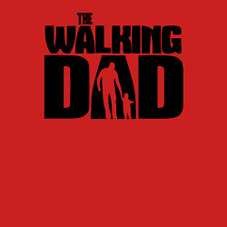 Свитшот хлопковый мужской The walking dad, цвет: красный — фото 2