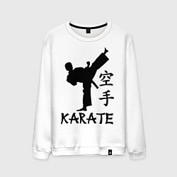 Свитшот хлопковый мужской Karate craftsmanship, цвет: белый