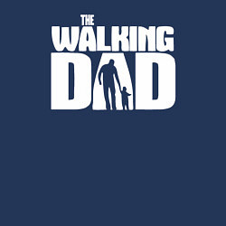 Свитшот хлопковый мужской The walking dad, цвет: тёмно-синий — фото 2