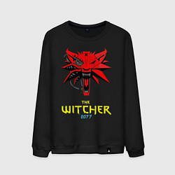 Свитшот хлопковый мужской Witcher 2077, цвет: черный