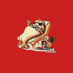 Свитшот хлопковый мужской Отдыхай как тюлень, цвет: красный — фото 2