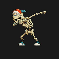 Свитшот хлопковый мужской Dab Skeleton, цвет: черный — фото 2