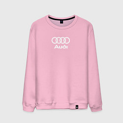 Свитшот хлопковый мужской Audi Ауди, цвет: светло-розовый