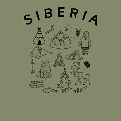 Свитшот хлопковый мужской Siberia, цвет: авокадо — фото 2