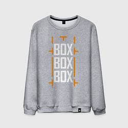 Свитшот хлопковый мужской Box box box, цвет: меланж