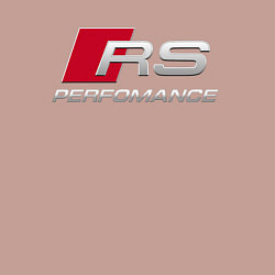 Свитшот хлопковый мужской AUDI RS, цвет: пыльно-розовый — фото 2