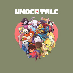 Свитшот хлопковый мужской UNDERTALE, цвет: авокадо — фото 2