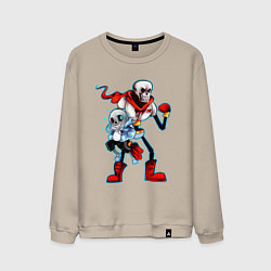 Свитшот хлопковый мужской UNDERTALE, цвет: миндальный