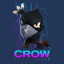 Свитшот хлопковый мужской Brawl Stars CROW, цвет: тёмно-синий — фото 2